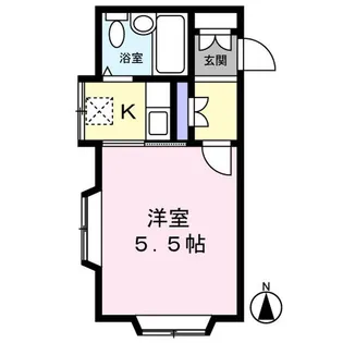 ドルフィン藤が丘【102号室】の間取り