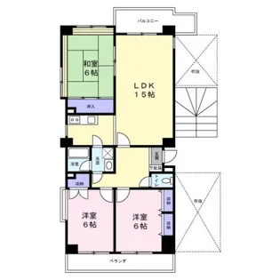 エミネンスみたけ台【4階】の間取り