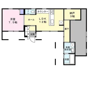 レジデンスH【1F号室】の間取り