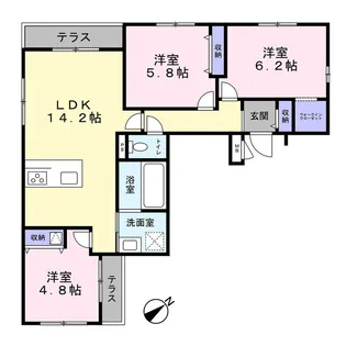 市ヶ尾町新築【101号室】の間取り