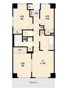 アーバンパーク市ヶ尾【8階】の間取り