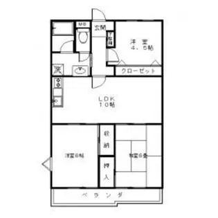 プレシールハイム【3階】の間取り