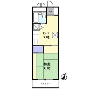 市ヶ尾森ビル八番館【1階】の間取り