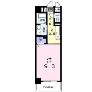 レーヴ ダンジュⅠ【1階】の間取り