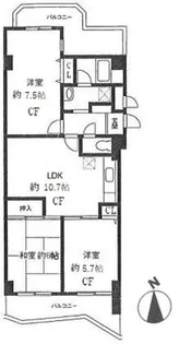 エルドメーヌ志村【4階】の間取り