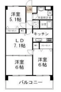 フォルテ仲町台【501号室】の間取り