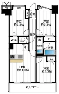 (仮称)藤が丘マンション【1階】の間取り