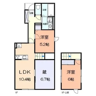 ヴィラ大雅A【1階】の間取り
