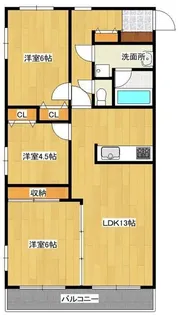 プライム藤が丘【3階】の間取り