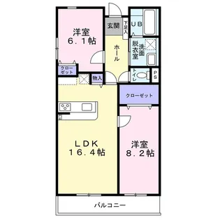 ヴィレッジ3【2階】の間取り
