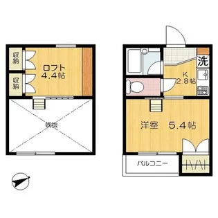 イジェント長津田【2階】の間取り