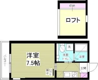 パークテラスあざみ野【1号室】の間取り