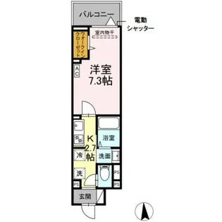 クレール緑【1階】の間取り