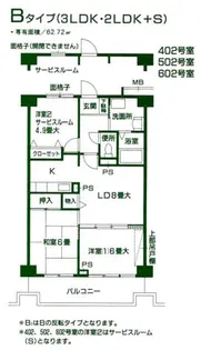 ソレイアード Ⅲ【5階】の間取り
