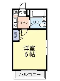 フラワーK【203号室】の間取り