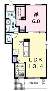 イースト フォアー【1階】の間取り