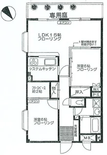 シンシア【1階】の間取り