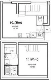 LEGALAND駒沢大学【101号室】の間取り