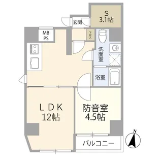 リトルズトーン目白下落合【10階】の間取り
