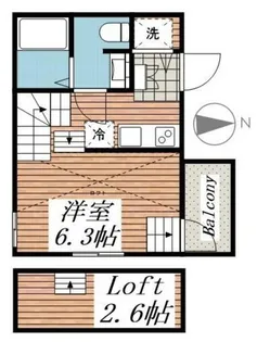 グランヒルレジデンス目黒大橋【1階】の間取り