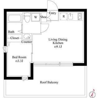 モダンテラス南青山【5階】の間取り