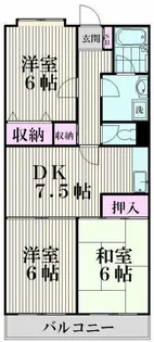 ロイヤルメゾン雪が谷【5階】の間取り