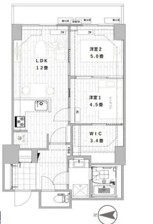 シティコート目黒2号棟【5階】の間取り