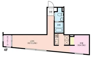 モンクレ桜新町【4階】の間取り