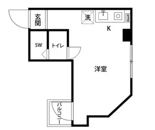 メゾン・ド・オルム【6階】の間取り