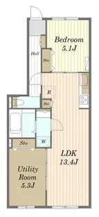 APARTMENT KYODO SETAGAYA【1階】の間取り