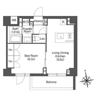 CONTRAL nakameguro【2階】の間取り