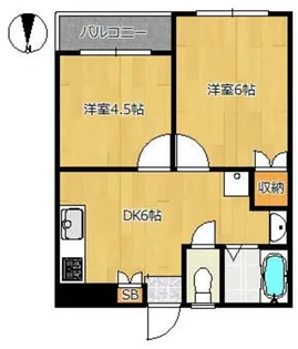 グランデッサ代沢【2階】の間取り