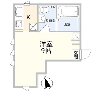 カイテキアパート【2階】の間取り