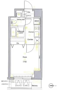 クレイシア世田谷赤堤【3階】の間取り