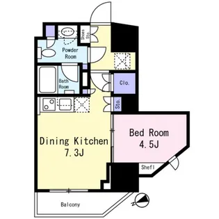ステラメゾン三軒茶屋【10階】の間取り