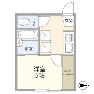ブラウンハイム梅丘【1階】の間取り