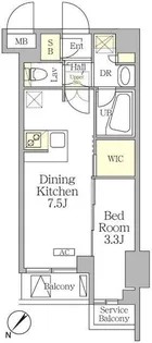 アジールコート池尻大橋【4階】の間取り
