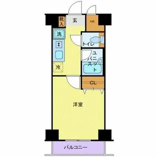 サンテミリオン恵比寿【5階】の間取り