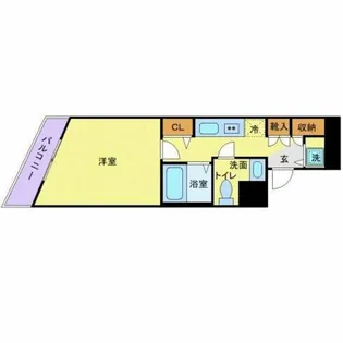 メゾン・ド・ヴィレ目黒【11階】の間取り