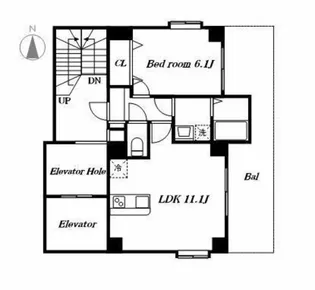 グランツアベニュー新中野【4階】の間取り