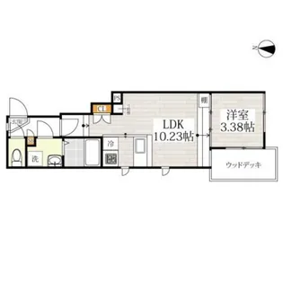 CB大岡山ヴェルデ【1階】の間取り