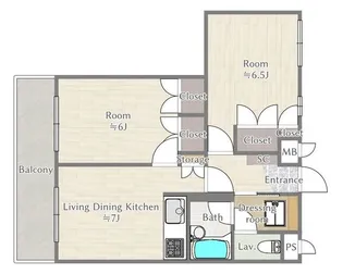 マノワール小滝園【3階】の間取り