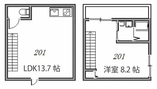 REVE下北沢【2階】の間取り