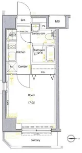 クレイシア世田谷赤堤【1階】の間取り