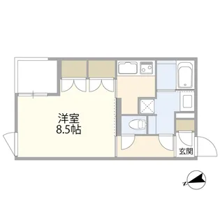 フラッツ奥沢エイト【2階】の間取り
