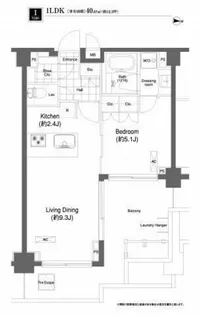 プライムアーバン目黒大橋ヒルズ【6階】の間取り