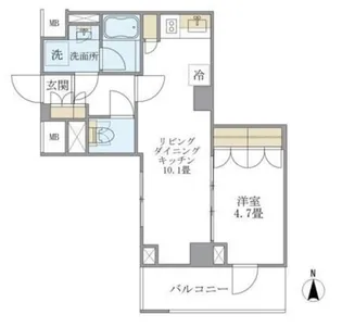 Brillia ist 北沢【2階】の間取り