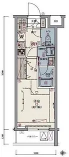 リヴシティ世田谷上馬【6階】の間取り