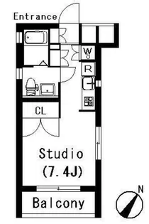 ラティエラ祐天寺【1階】の間取り