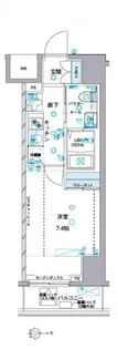 GENOVIA目黒南green veil【7階】の間取り